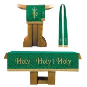 3 Piece Maltese Jacquard Church Parament Set - Red