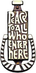 Peace To All Door Knocker