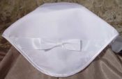 Girls Organza Satin Christening Blanket With Bow