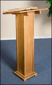 Church Altar Lectern in Pecan