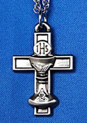 Communion Cross and Chalice Pendant