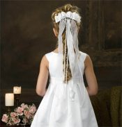 First Communion Headpiece with Streamers