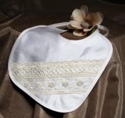 Silk Dupioni and Silk Organza bib
