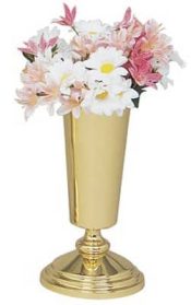 Solid Brass Church Altar Flower Vase