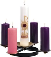 Wrought Iron Church Advent Wreath