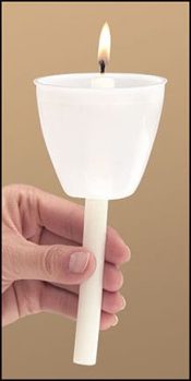 Plastic Candlelight Service Candle Holders