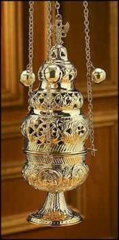 Ornate Church Censer with 12 Bells