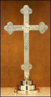 Altar Cross with Filigree Design