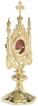 Ornate Monstrance with Removable Luna