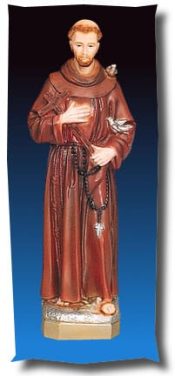 St. Francis Outdoor Statue Full Color