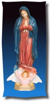 Our Lady of Guadalupe Outdoor Statue Full Color