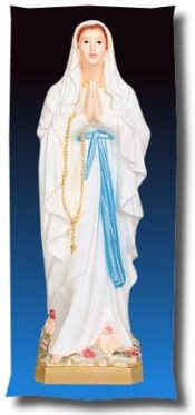 Our Lady of Lourdes Outdoor Statue Full Color