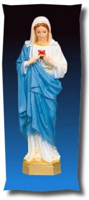 Immaculate Heart of Mary Outdoor Statue Full Color