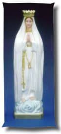 Pilgrim Virgin Mary Outdoor Statue Full Color