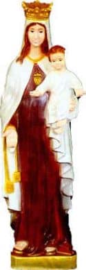 Our Lady of Mt. Carmel Outdoor Statue Full Color