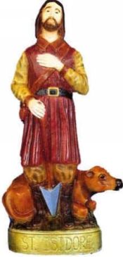 St. Isidore Outdoor Statue Full Color