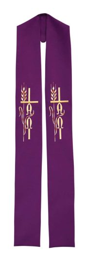 Alpha Omega Clergy Stole or Deacon Stole