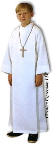 Altar Server Front Wrap Alb for Children