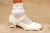 Irish Shamrock First Communion Anklets for Girls