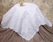 Knit Baby Christening Shawl