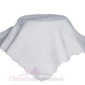 Knit Baby Baptism Shawl