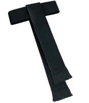 Black Clergy Cincture with Fringe