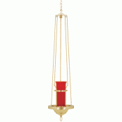 Brass Hanging Church Sanctuary Lamp