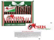 Christmas Scripture Candy Canes with Jesus Bookmarks