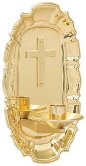 Church Dedication Wall Candle Bracket with Cross