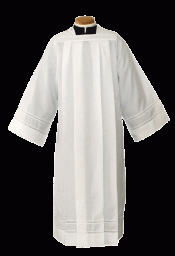 Clergy Alb with Lace Bands