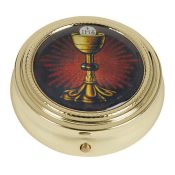 Communion Chalice Host Pyx with Epoxy Lid 3/pk