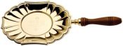 Communion Host Paten with Wood Handle with IHS