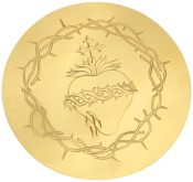 Communion Scale Paten with Sacred Heart Emblem