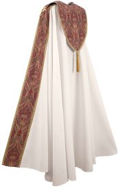 Cream with Red and Gold Tapestry Clergy Cope