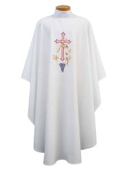 Cross and Flowers Clergy Chasuble