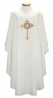 Cross and Crown Lenten Clergy Chasuble