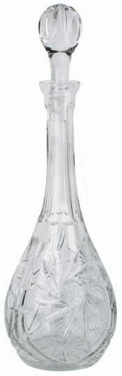 Cut Crystal Flagon for Church Wine with Stopper