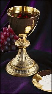 dual finish chalice and paten