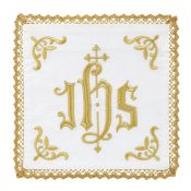 Embroidered IHS Church Chalice Pall - 2/pk