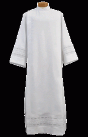 Embroidered Eyelet Clergy Alb