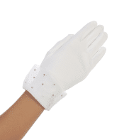 Below Elbow Length Lace Finger less First Communion Gloves