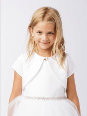 Short Sleeved Organza Bolero Jacket
