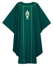 Fish and Cross Chasuble Vestment