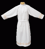 Fitted Clergy Alb with Embroidered Banding