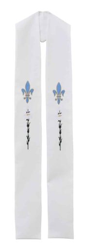 Fleur de Lis Clergy Stole or Deacon Stole