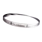 Lords Prayer in Gaelic Christian Bangle Bracelet