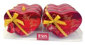 God So Loved Me Heart Scripture Candy Tin Case
