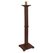 Gothic Paschal Church Candle Holder - Walnut