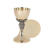 Last Supper Chalice & Bowl Paten Set