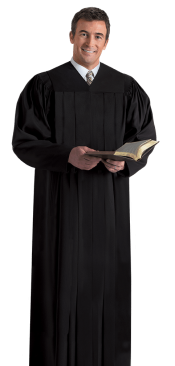 Pulpit Robe Plymouth Black